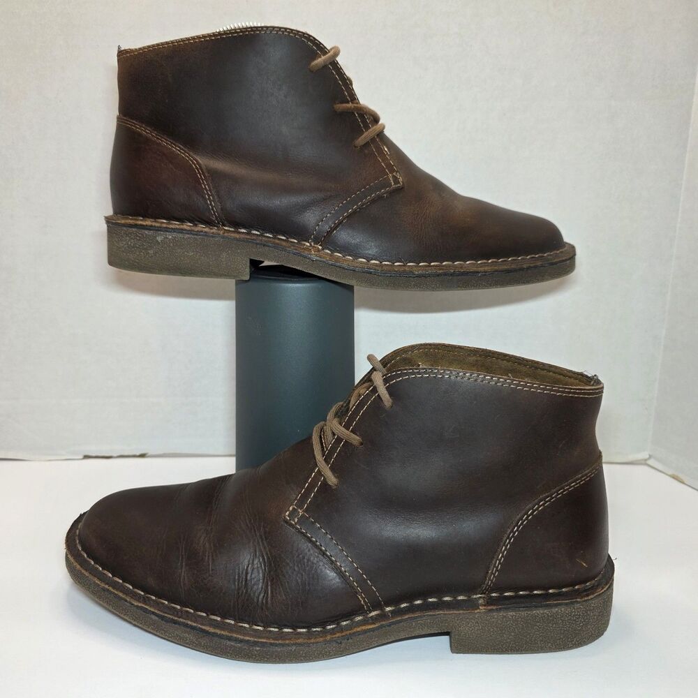 Chaps Leather Chukka Boots Men’s 11M Brown Casual Dress Shoes 96-98459
